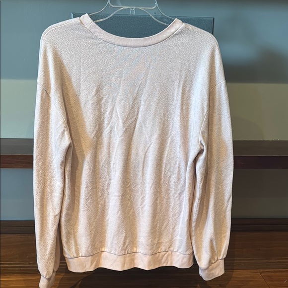 LIGHT pink Sweatshirt with Black Text - Picture 3 of 4